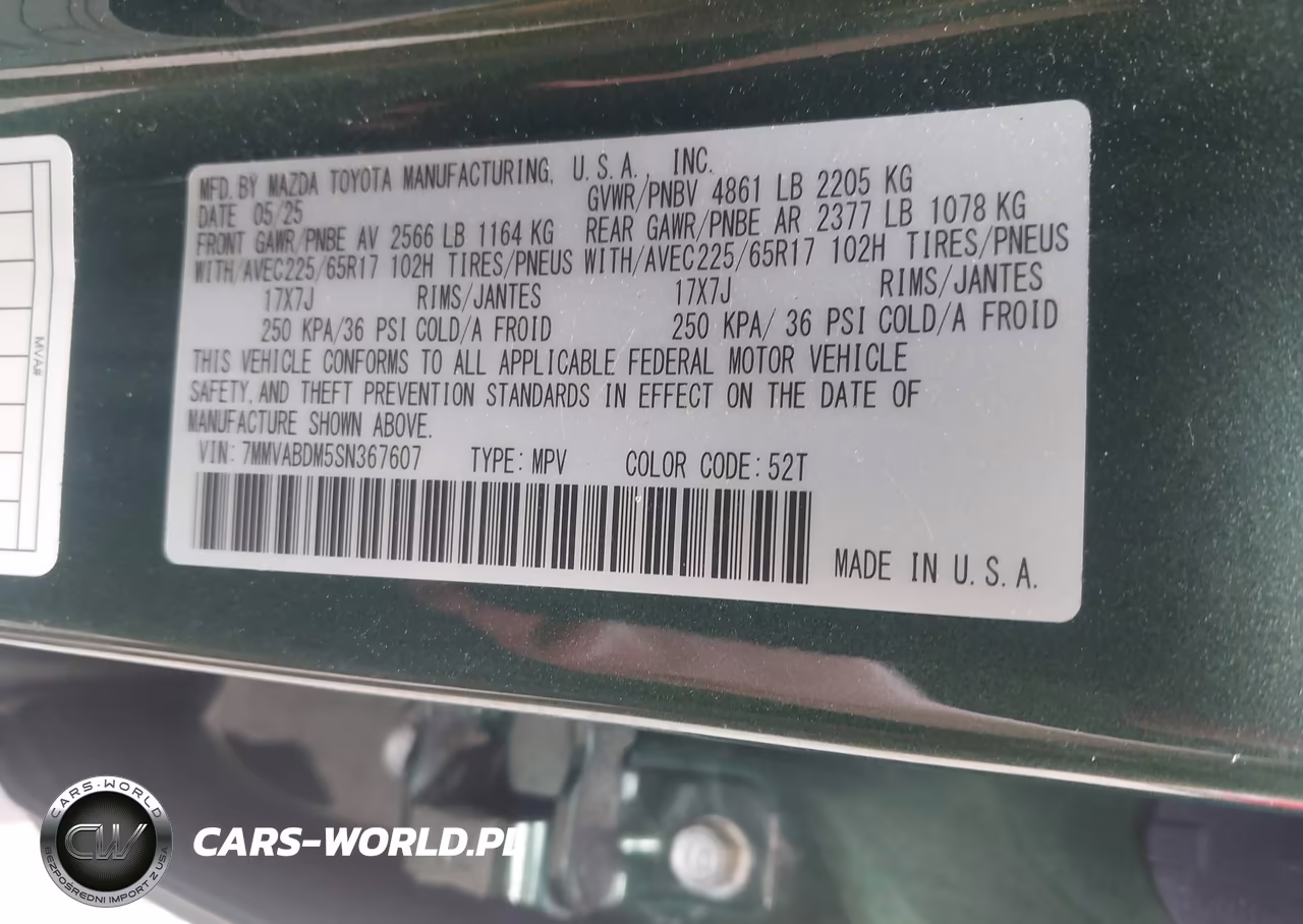2025 Mazda Cx-50 2.5 S Premium Package VIN:7MMVABDM5SN367607 - 9