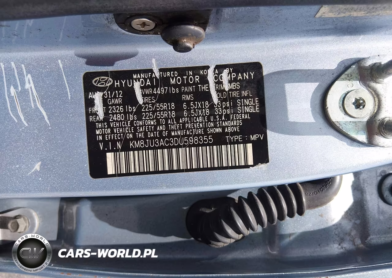 2013 Hyundai Tucson Gls-Limited VIN:KM8JU3AC3DU598355 - 9