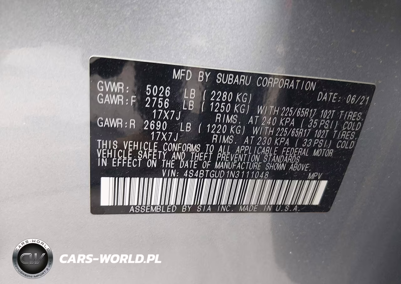2022 Subaru Outback Wilderness VIN:4S4BTGUD1N3111048 - 9