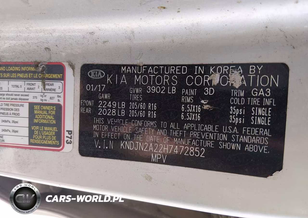 2017 Kia Soul VIN:KNDJN2A22H7472852 - 9