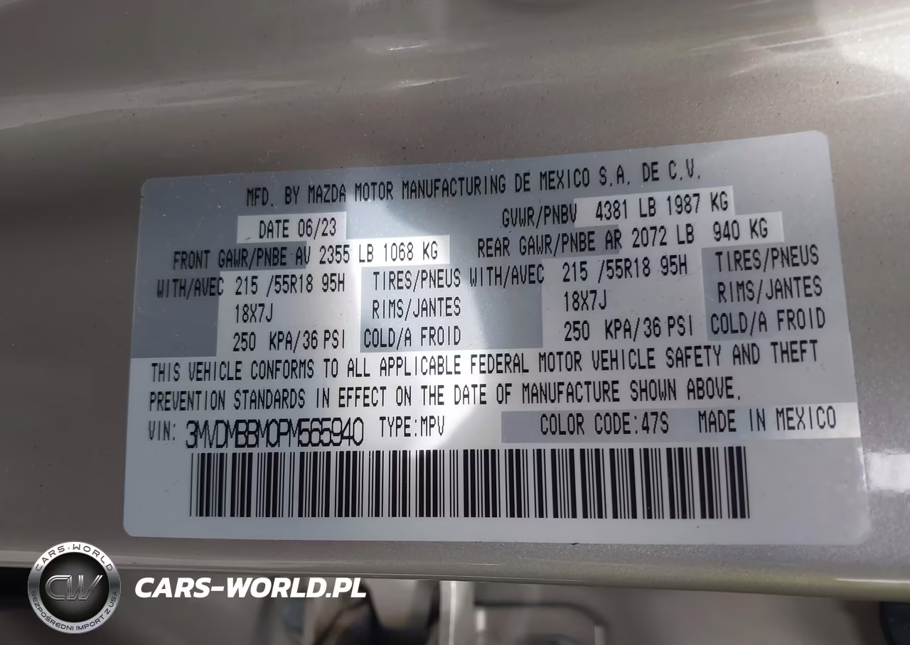 2023 Mazda Cx-30 2.5 S Select VIN:3MVDMBBM0PM565940 - 9