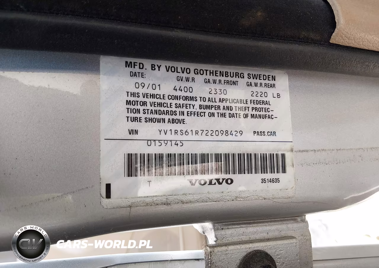 2002 Volvo S60 2.4 VIN:YV1RS61R722098429 - 9