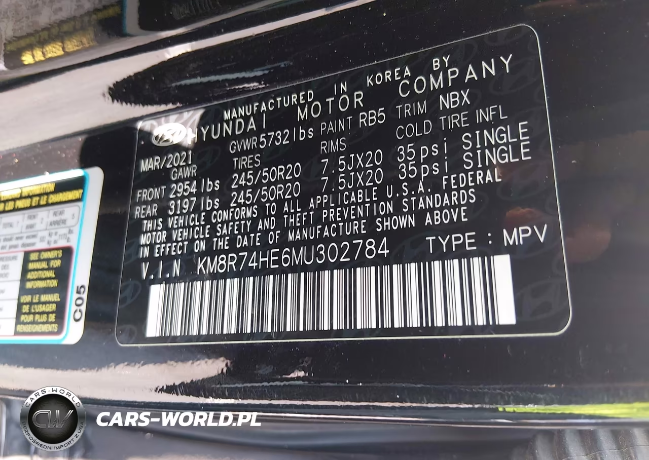 2021 Hyundai Palisade Calligraphy VIN:KM8R74HE6MU302784 - 9