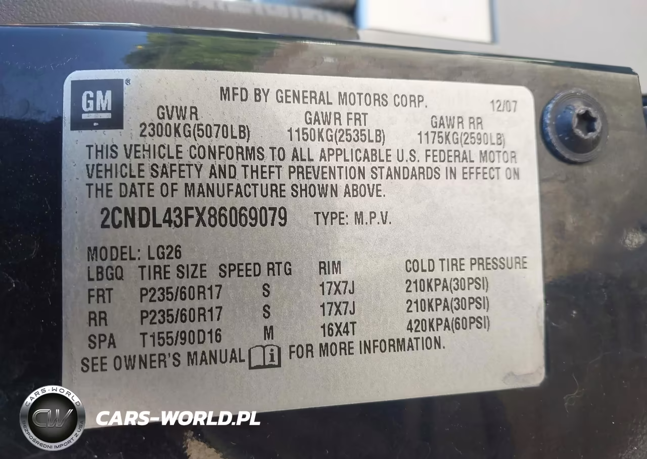 2008 Chevrolet Equinox Lt VIN:2CNDL43FX86069079 - 9