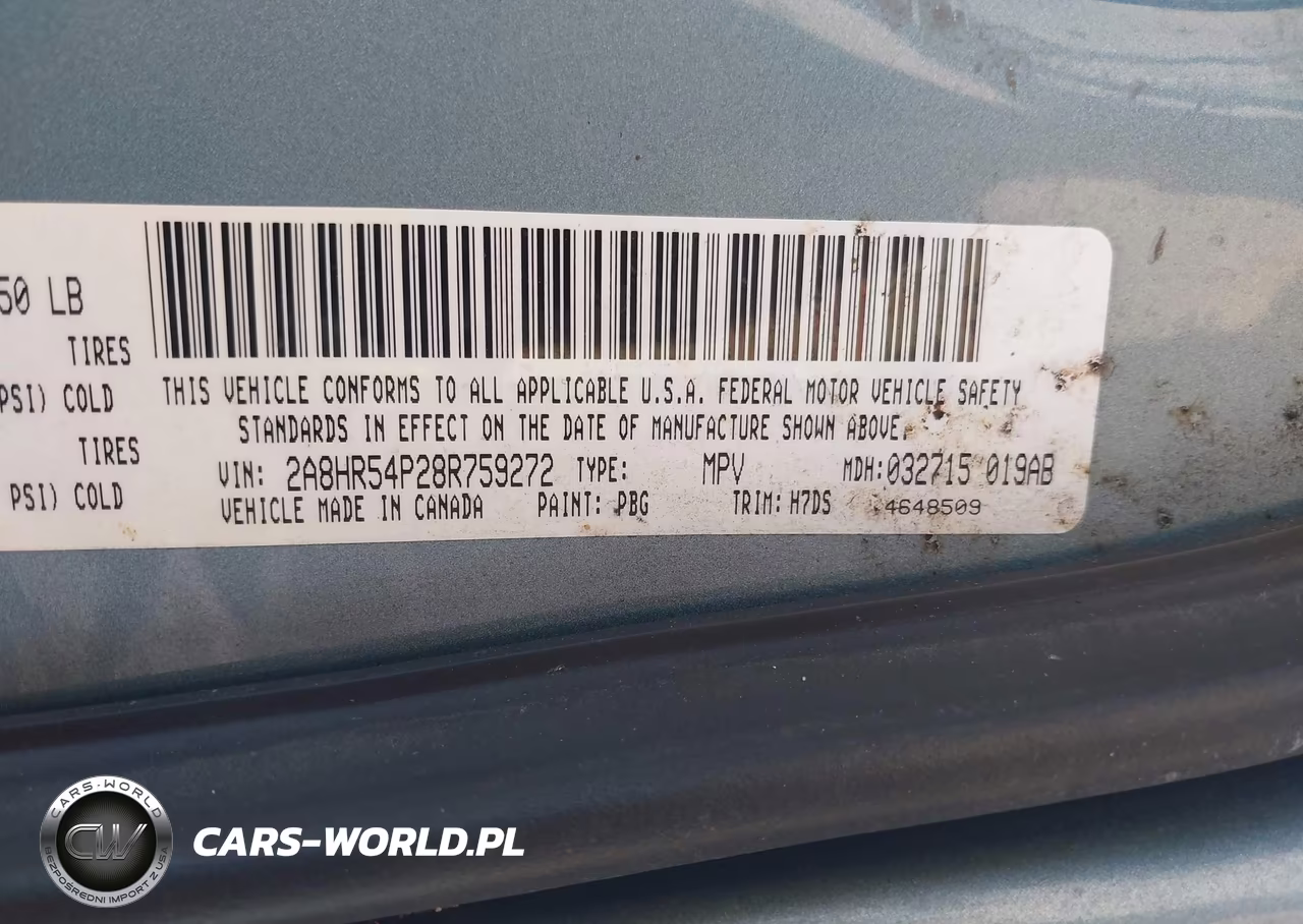 2008 Chrysler Town & Country Touring VIN:2A8HR54P28R759272 - 9