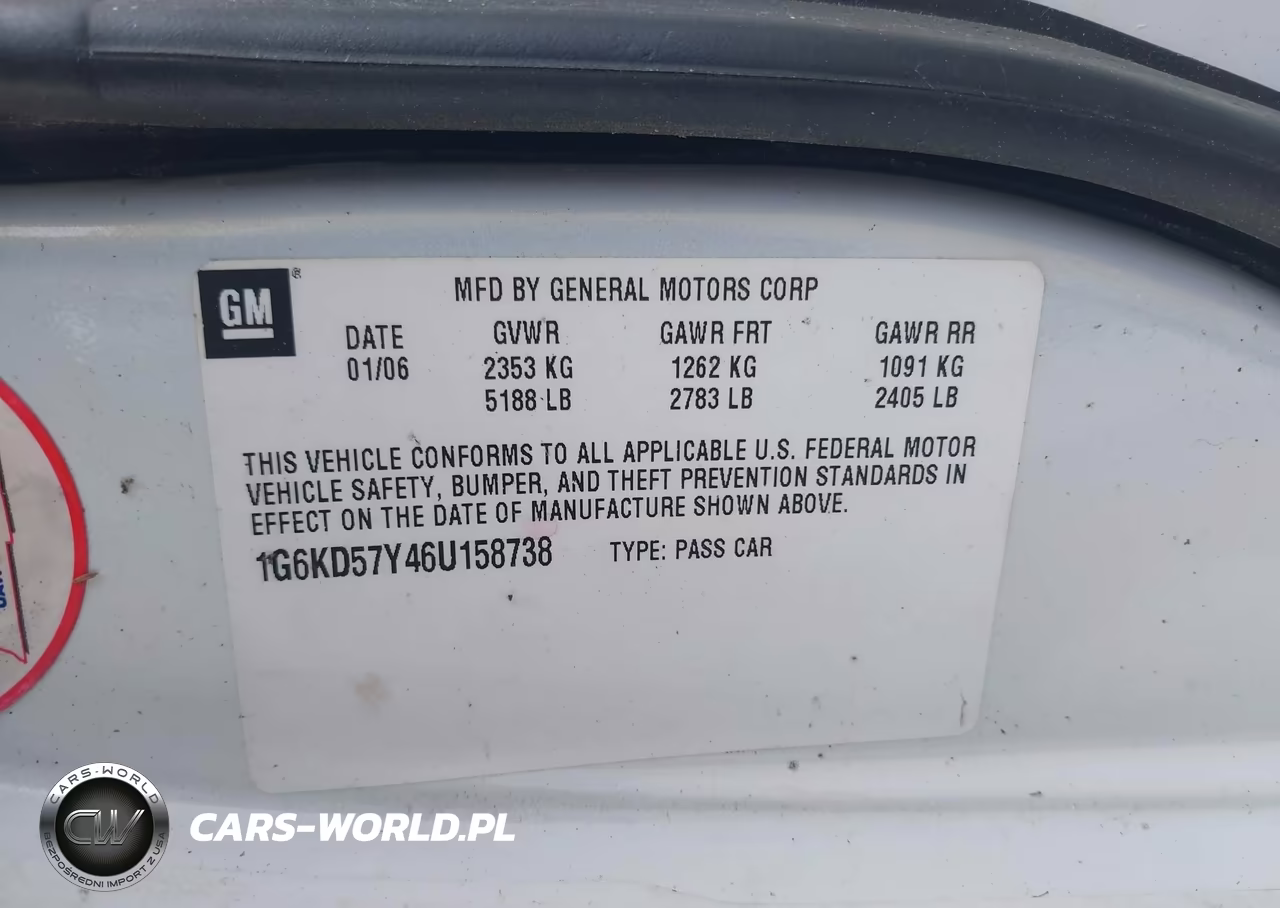2006 Cadillac Dts 1Sb VIN:1G6KD57Y46U158738 - 9