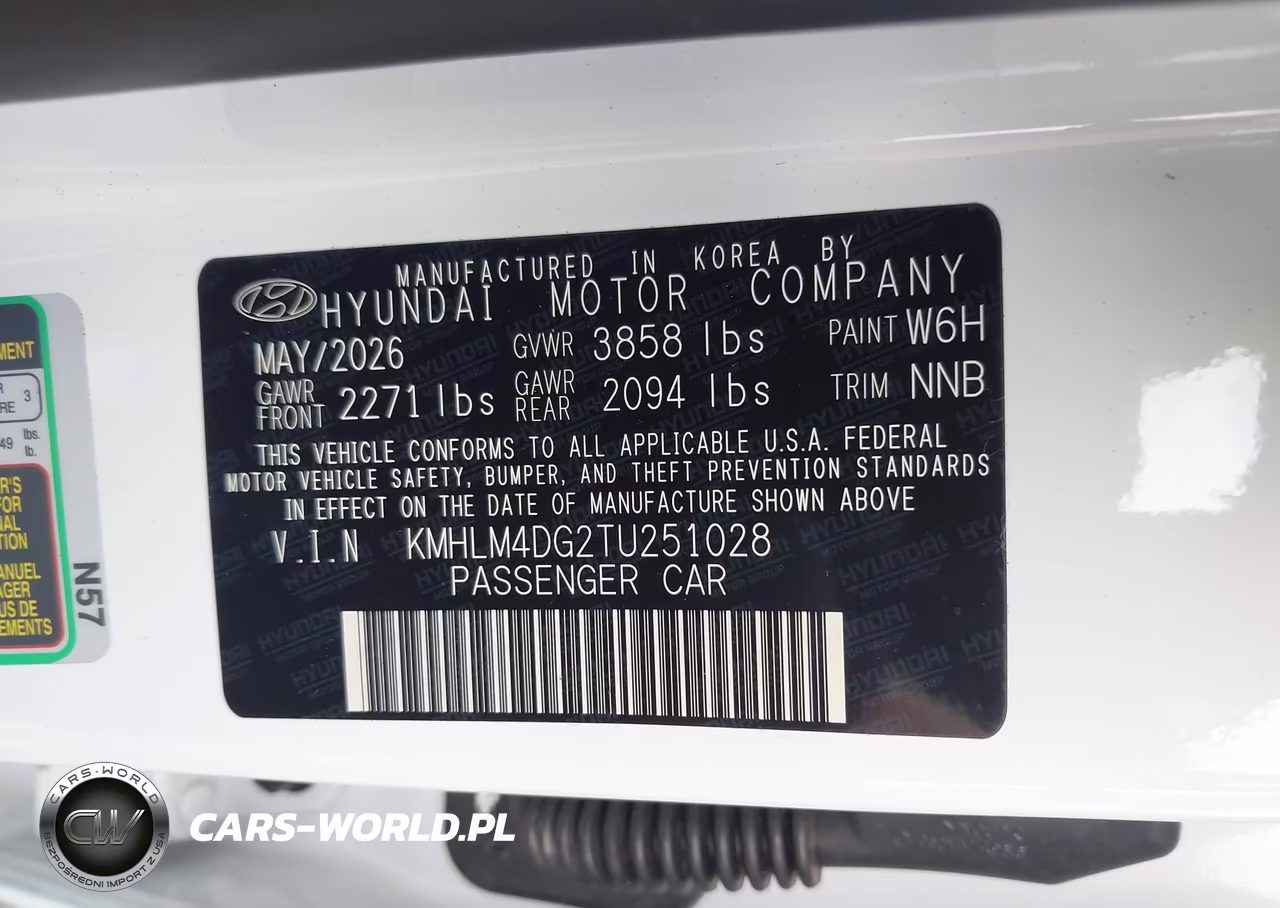 2026 Hyundai Elantra Sel Sport VIN:KMHLM4DG2TU251028 - 9