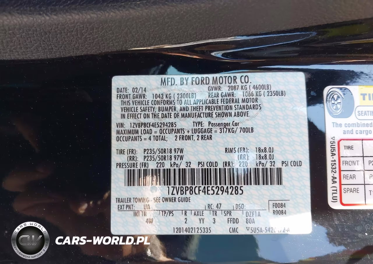 2014 Ford Mustang Gt Premium VIN:1ZVBP8CF4E5294285 - 9