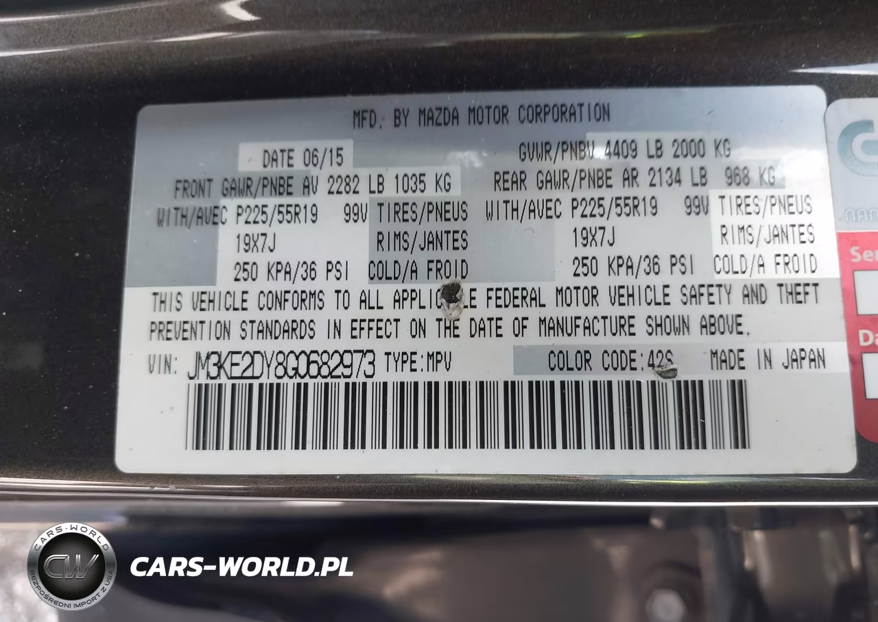 2016 Mazda Cx-5 Grand Touring VIN:JM3KE2DY8G0682973 - 9