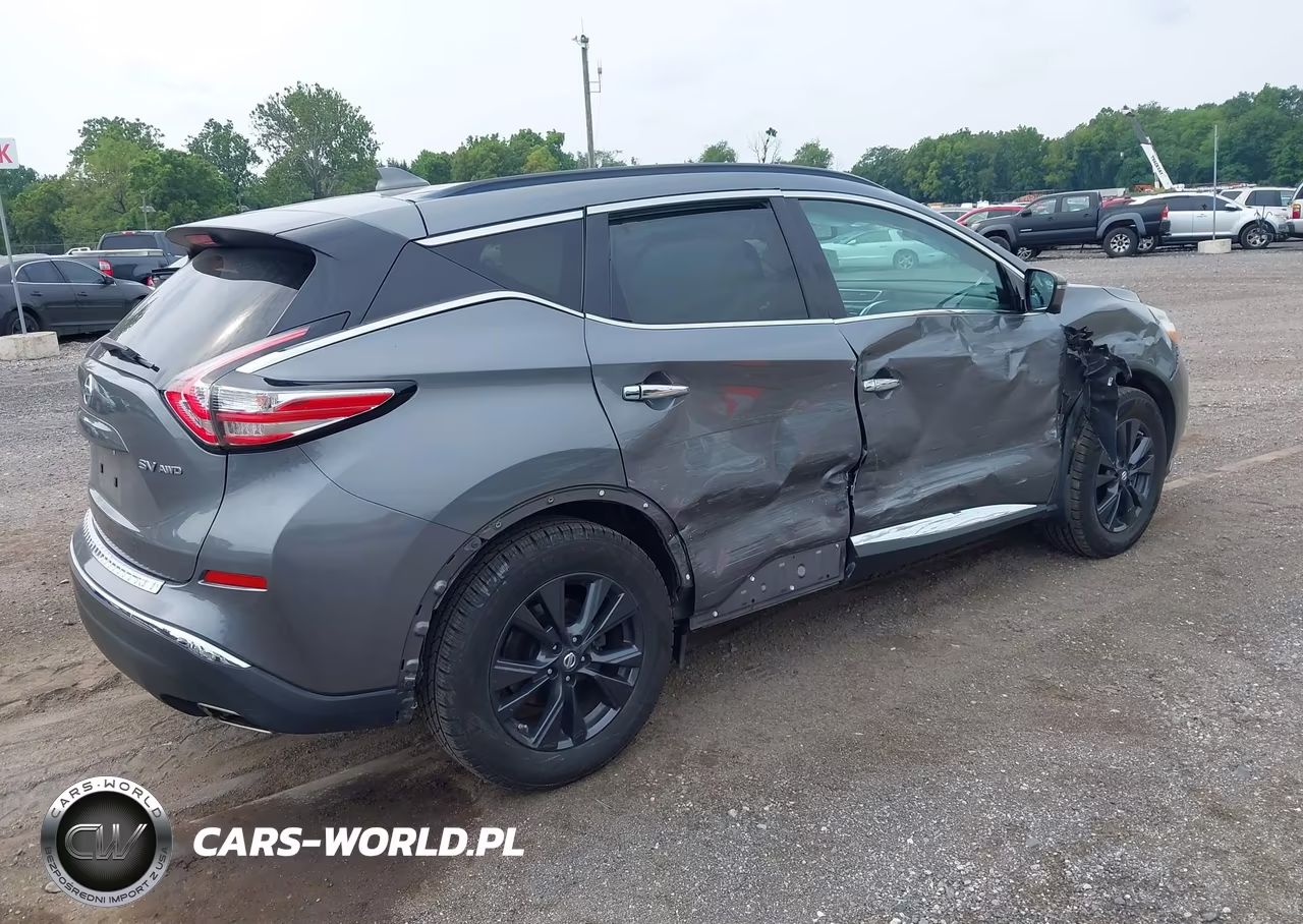 2017 Nissan Murano Sv VIN:5N1AZ2MH3HN180462 - 4