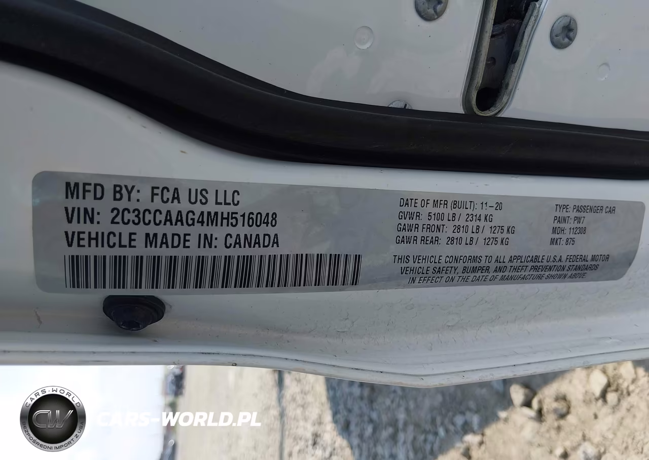 2021 Chrysler 300 Touring L VIN:2C3CCAAG4MH516048 - 8
