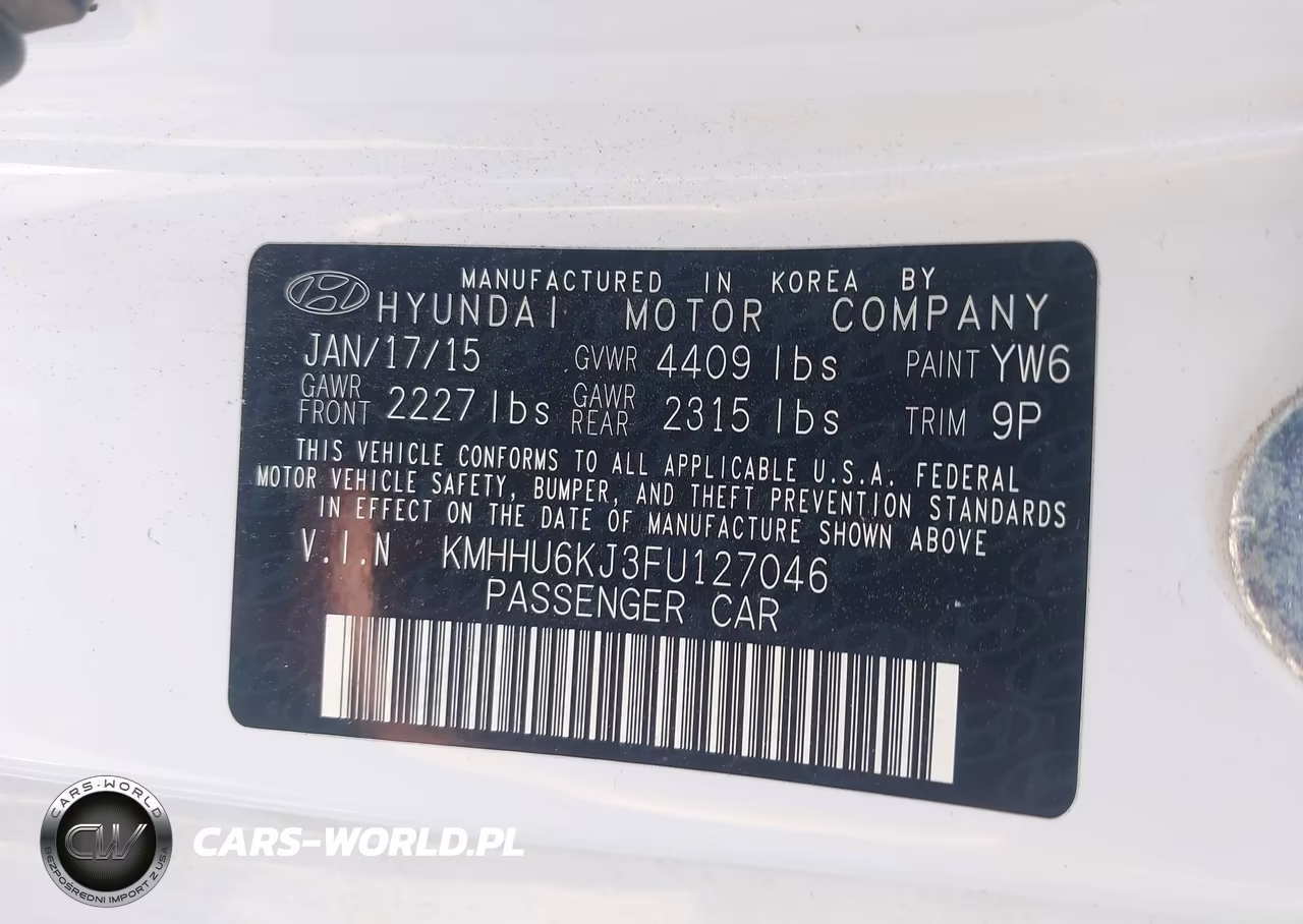 2015 Hyundai Genesis 3.8 Ultimate VIN:KMHHU6KJ3FU127046 - 9