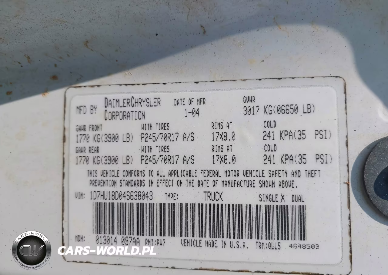 2004 Dodge Ram 1500 Slt-Laramie VIN:1D7HU18D04S638043 - 9