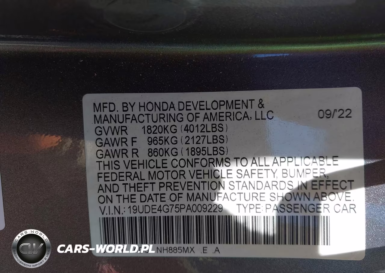 2023 Acura Integra A-Spec W- Technology VIN:19UDE4G75PA009229 - 9