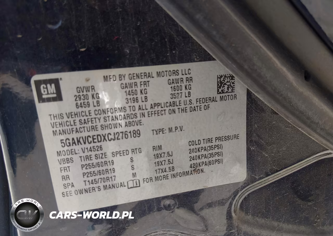 2012 Buick Enclave Leather VIN:5GAKVCEDXCJ276189 - 9