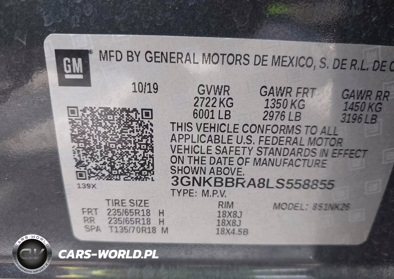 2020 Chevrolet Blazer Fwd 1Lt VIN:3GNKBBRA8LS558855 - 9