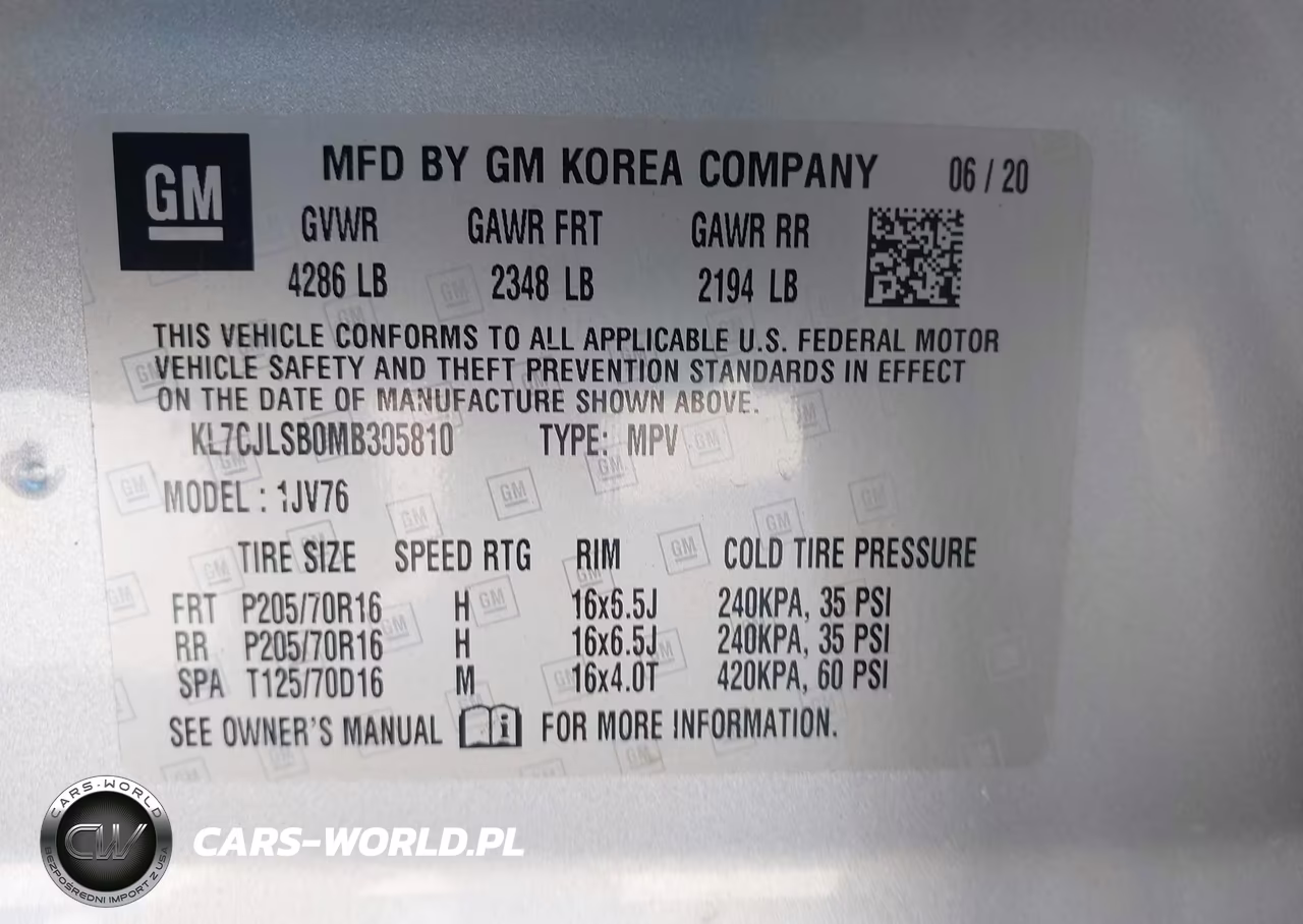 2021 Chevrolet Trax Fwd Lt VIN:KL7CJLSB0MB305810 - 9
