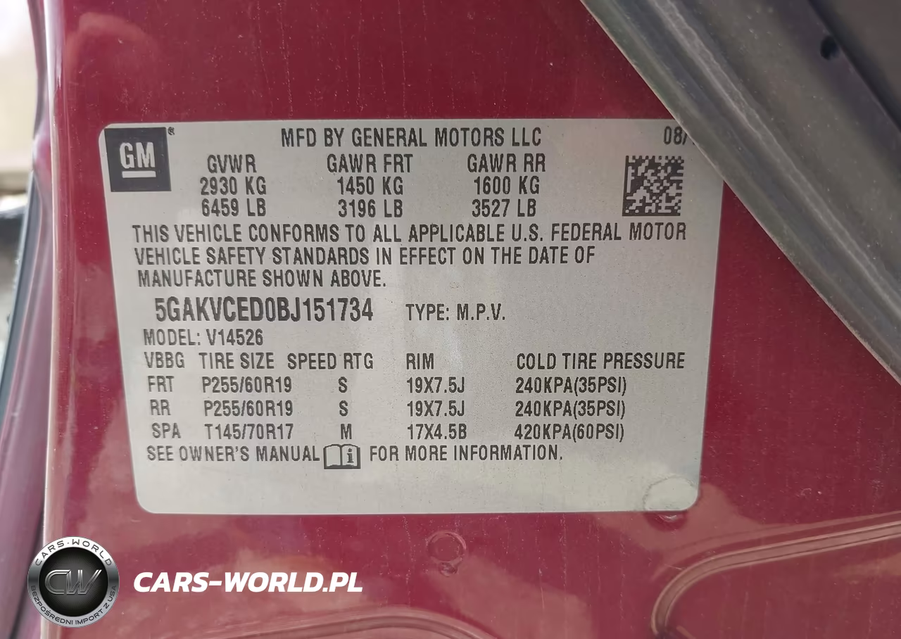 2011 Buick Enclave 2Xl VIN:5GAKVCED0BJ151734 - 9