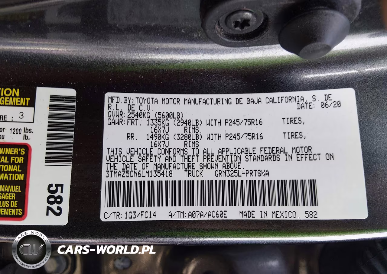 2020 Toyota Tacoma Sr5 V6 VIN:3TMAZ5CN6LM135418 - 9