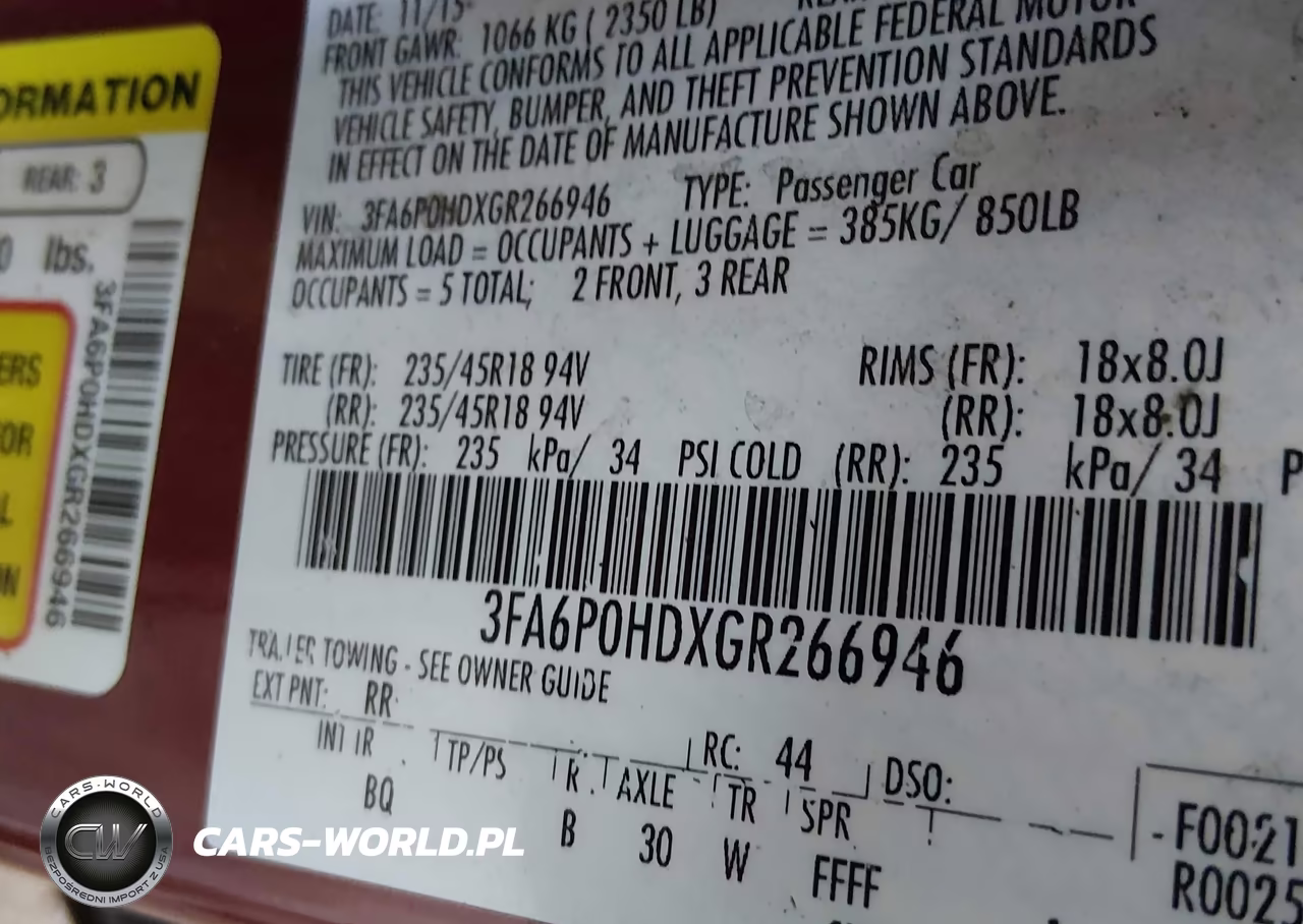 2016 Ford Fusion Se VIN:3FA6P0HDXGR266946 - 9