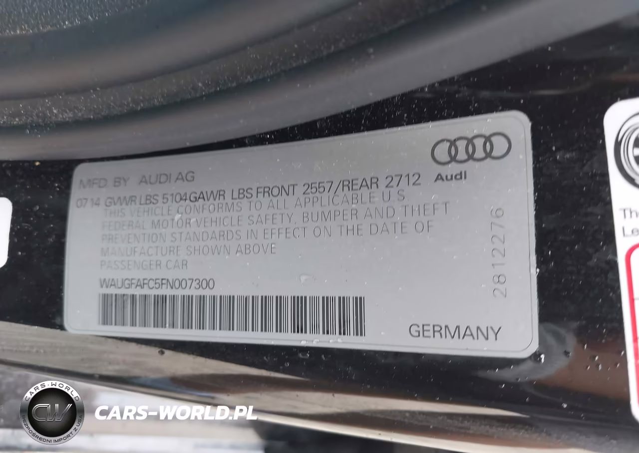 2015 Audi A6 2.0T Premium VIN:WAUGFAFC5FN007300 - 9
