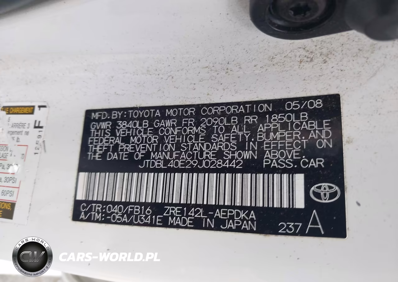 2009 Toyota Corolla VIN:JTDBL40E29J028442 - 9