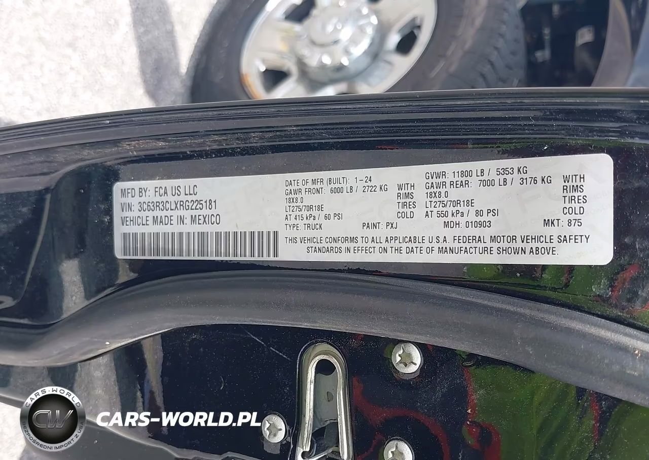 2024 Ram 3500 Tradesman VIN:3C63R3CLXRG225181 - 8