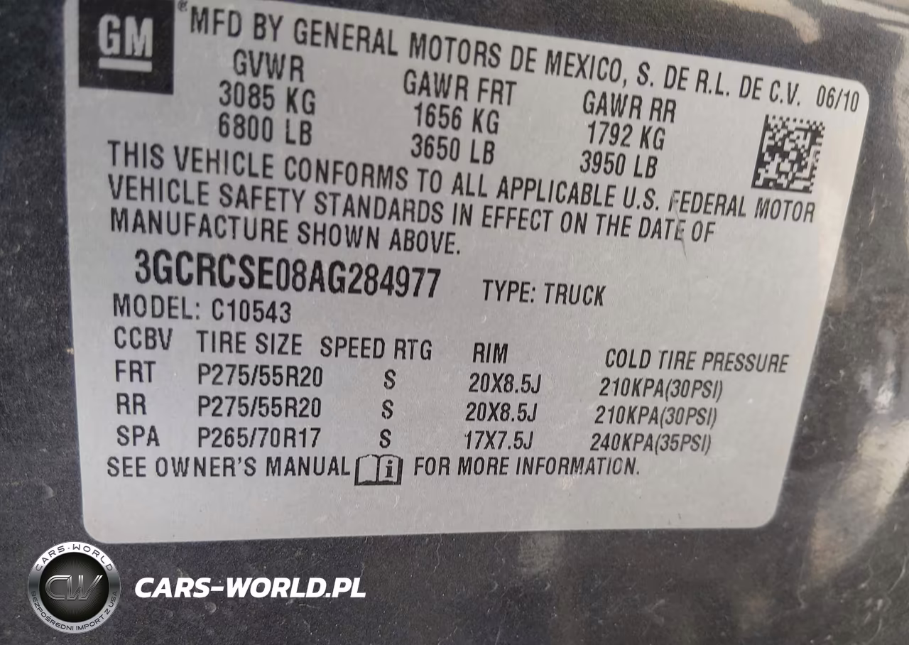 2010 Chevrolet Silverado 1500 Lt VIN:3GCRCSE08AG284977 - 9