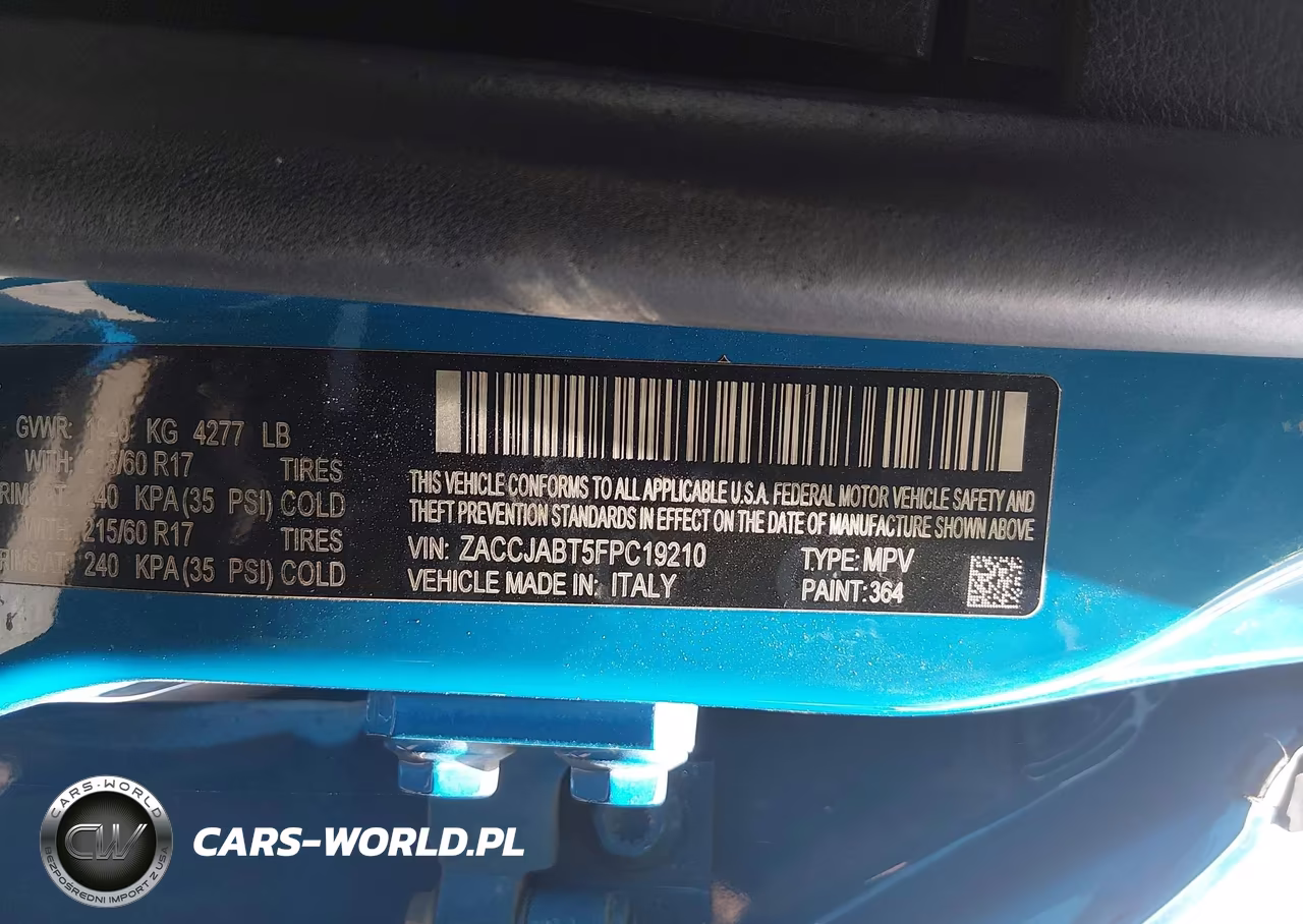 2015 Jeep Renegade Latitude VIN:ZACCJABT5FPC19210 - 9