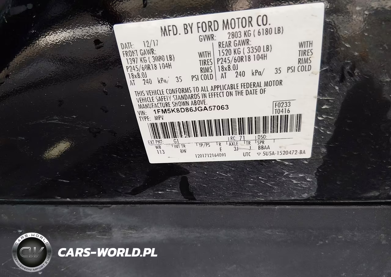 2018 Ford Explorer Xlt VIN:1FM5K8D86JGA57063 - 9