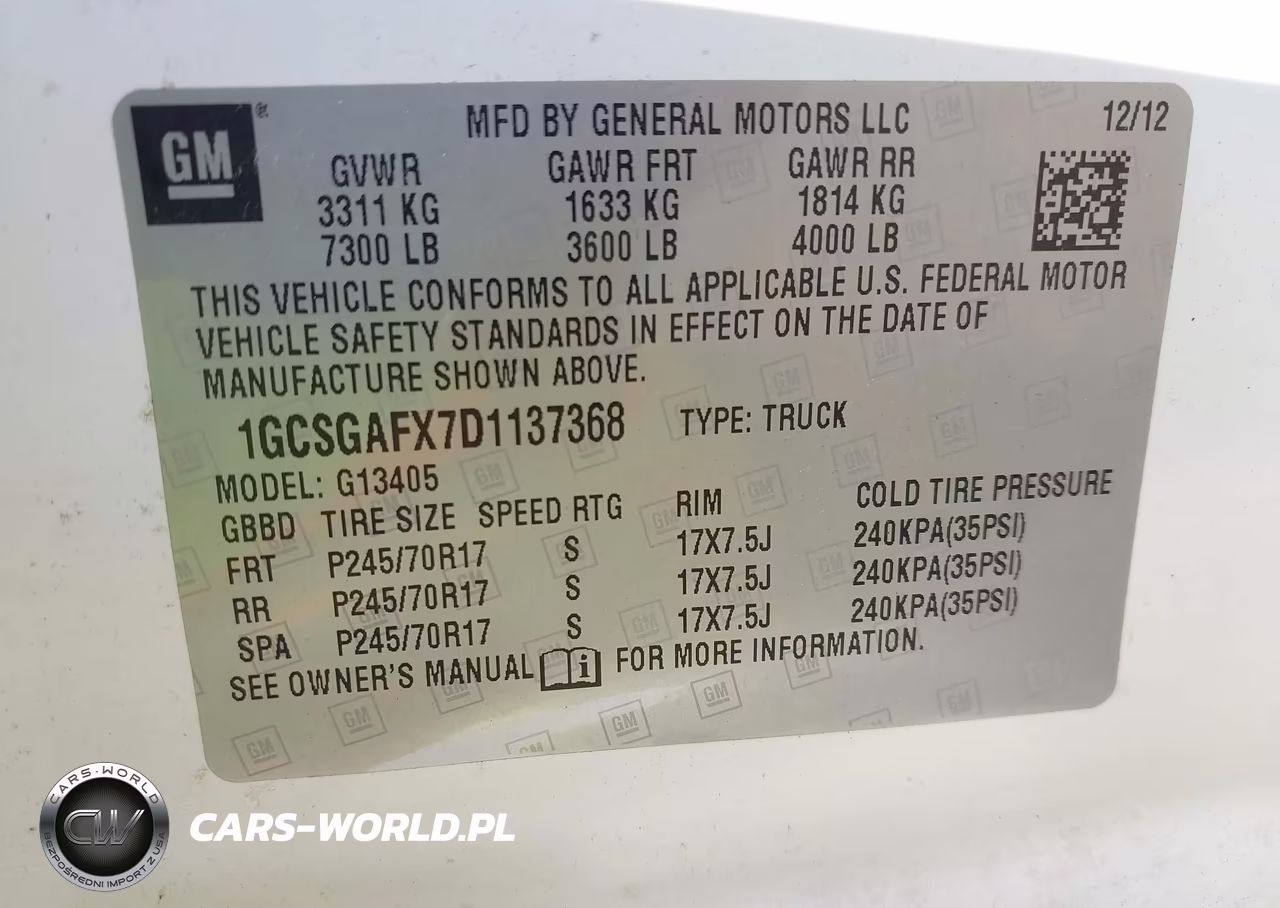 2013 Chevrolet Express 1500 Work Van VIN:1GCSGAFX7D1137368 - 9