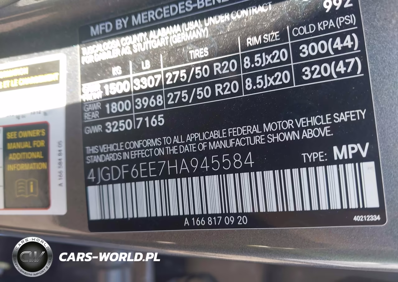 2017 Mercedes-Benz Gls 450 4Matic VIN:4JGDF6EE7HA945584 - 9