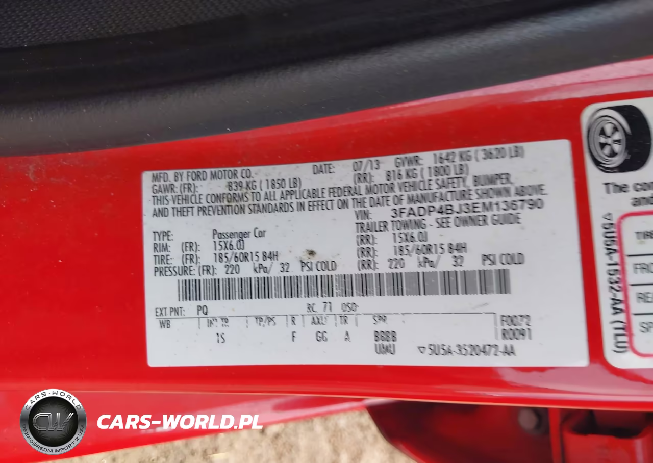2014 Ford Fiesta Se VIN:3FADP4BJ3EM136790 - 9