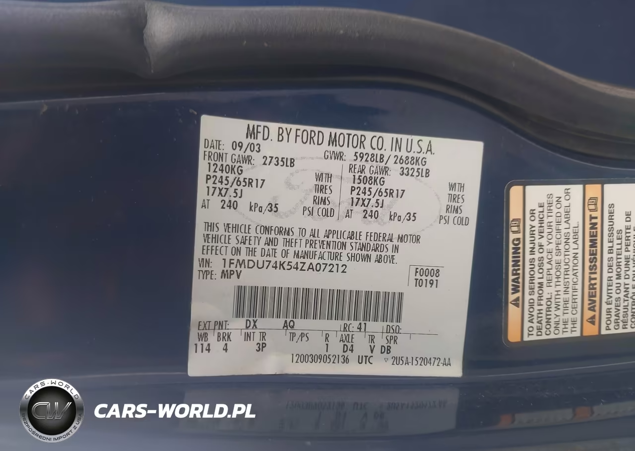 2004 Ford Explorer Eddie Bauer VIN:1FMDU74K54ZA07212 - 9