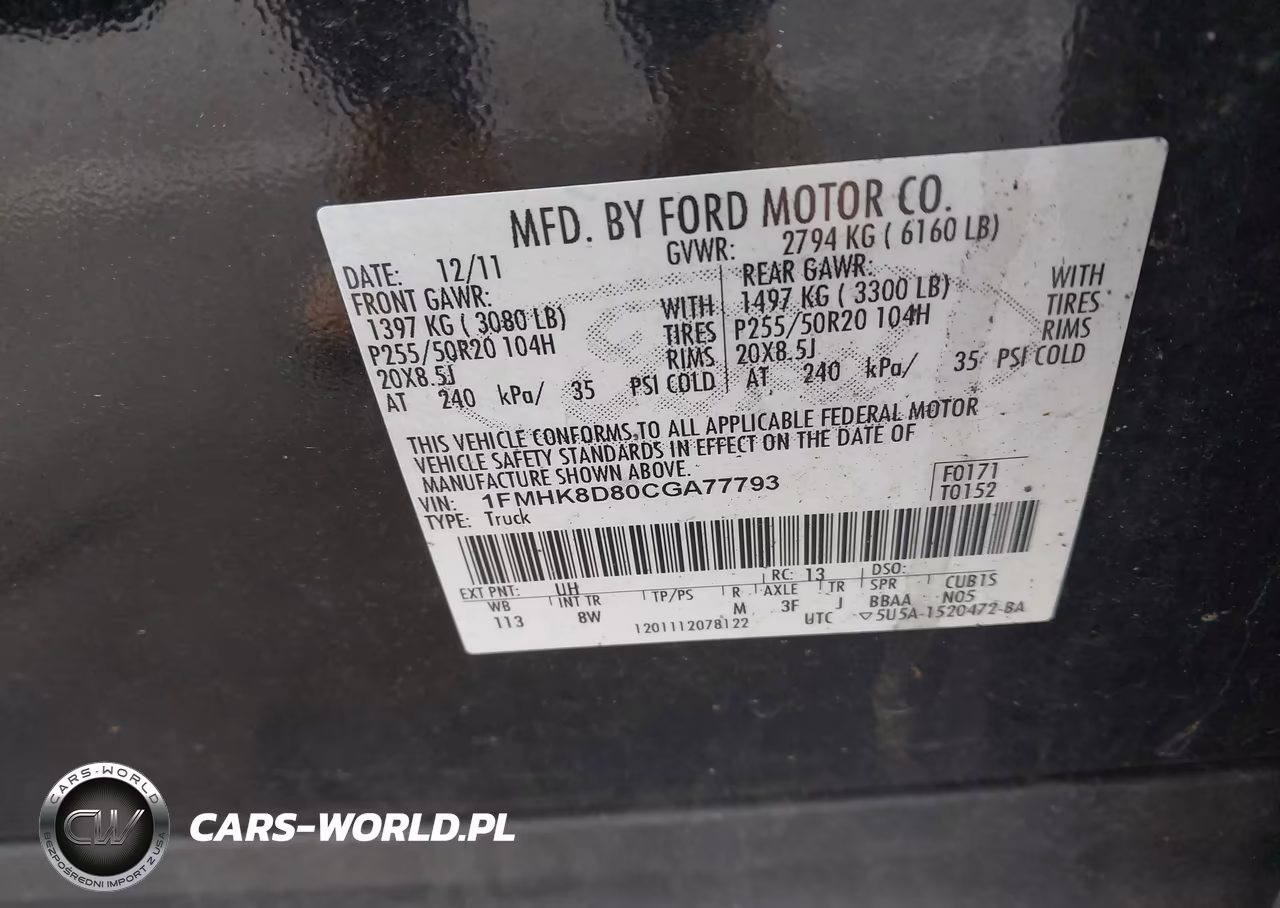 2012 Ford Explorer Xlt VIN:1FMHK8D80CGA77793 - 9