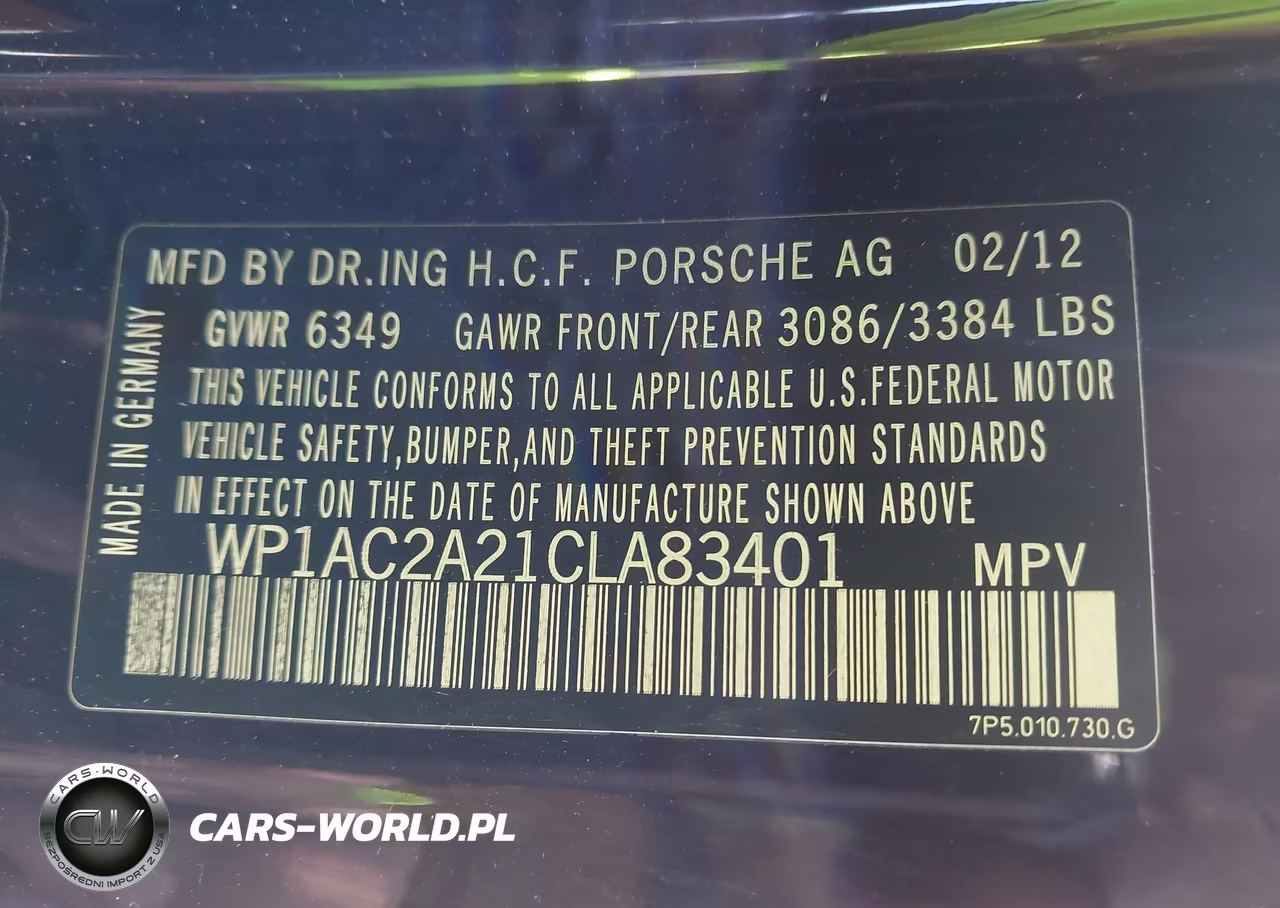 2012 Porsche Cayenne Turbo VIN:WP1AC2A21CLA83401 - 9