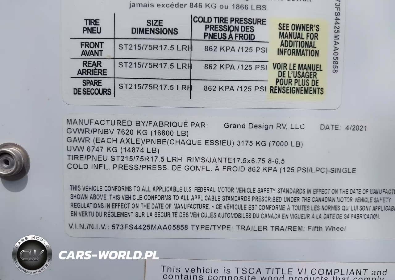 2021 Winnebago Other VIN:573FS4425MAA05858 - 9