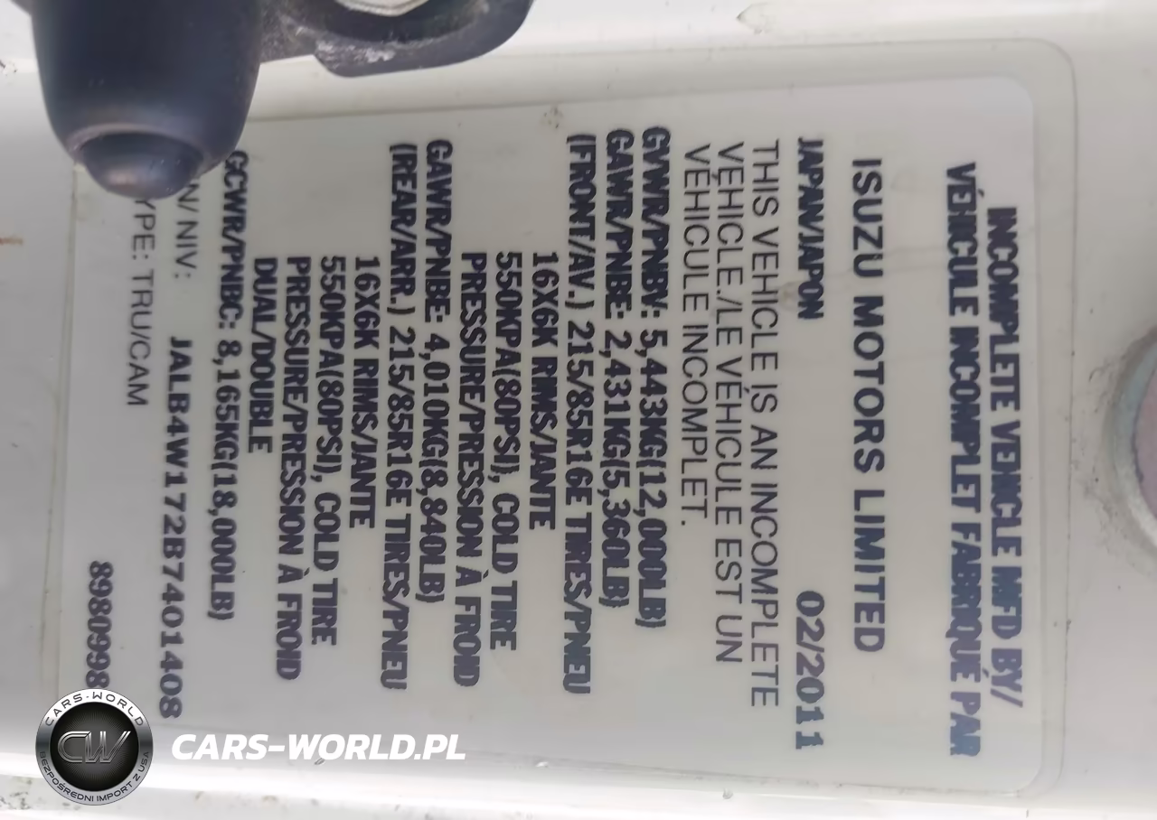 2011 Isuzu Npr Dsl Reg At Eco-Max VIN:JALB4W172B7401408 - 8