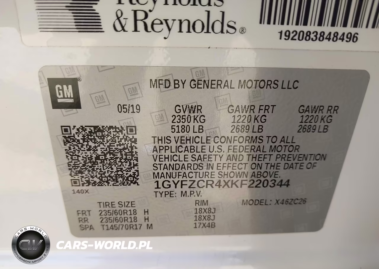 2019 Cadillac Xt4 Premium Luxury VIN:1GYFZCR4XKF220344 - 9