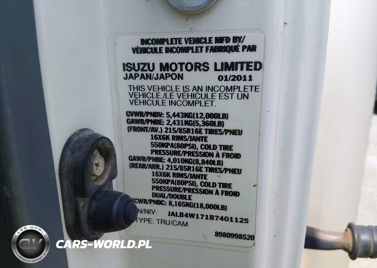 2011 Isuzu Npr Dsl Reg At Eco-Max VIN:JALB4W171B7401125 - 8