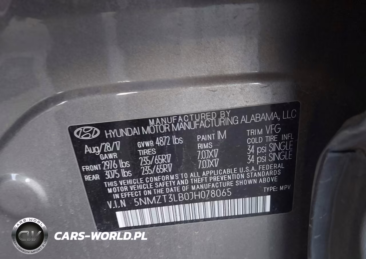 2018 Hyundai Santa Fe Sport 2.4L VIN:5NMZT3LB0JH078065 - 9
