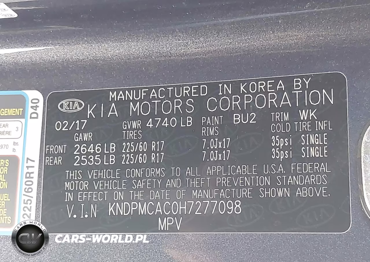2017 Kia Sportage Lx VIN:KNDPMCAC0H7277098 - 9