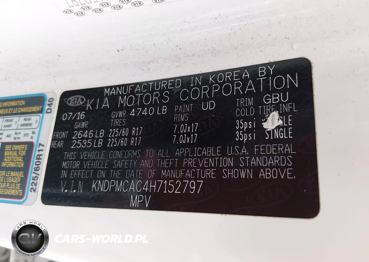 2017 Kia Sportage Lx VIN:KNDPMCAC4H7152797 - 9