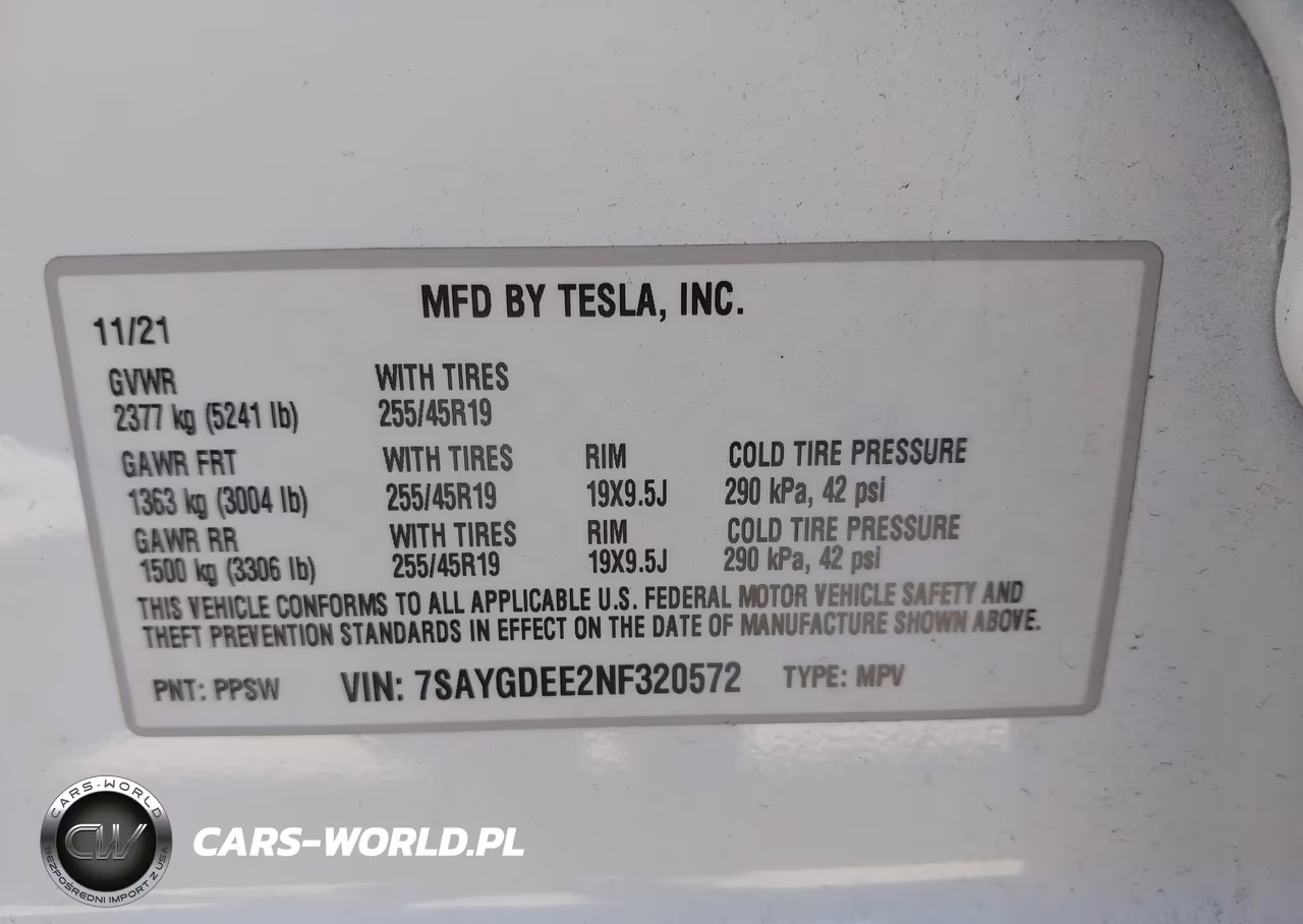 2022 Tesla Model Y Long Range Dual Motor All-Wheel Drive VIN:7SAYGDEE2NF320572 - 9