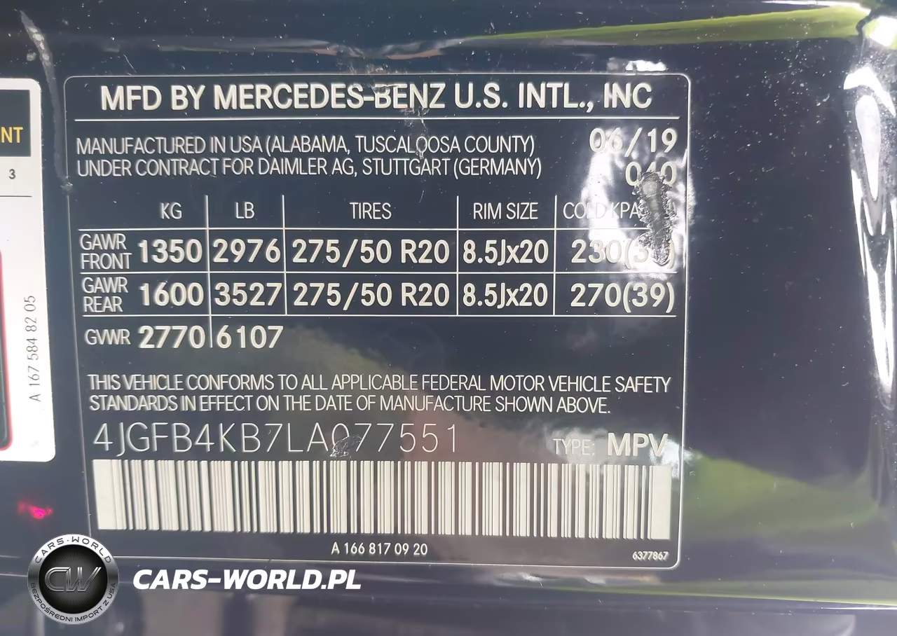 2020 Mercedes-Benz Gle 350 4Matic VIN:4JGFB4KB7LA077551 - 9