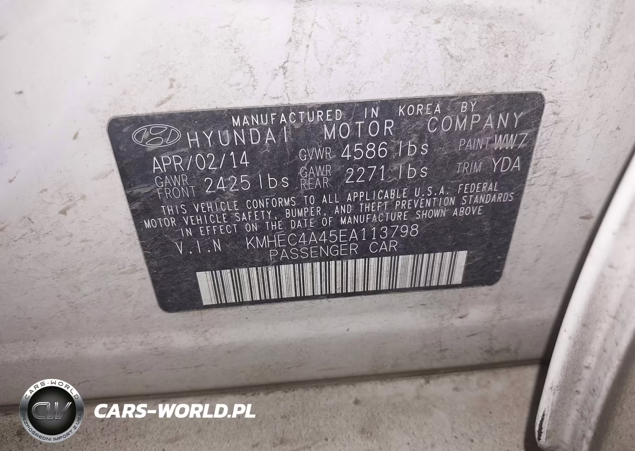 2014 Hyundai Sonata Hybrid VIN:KMHEC4A45EA113798 - 9