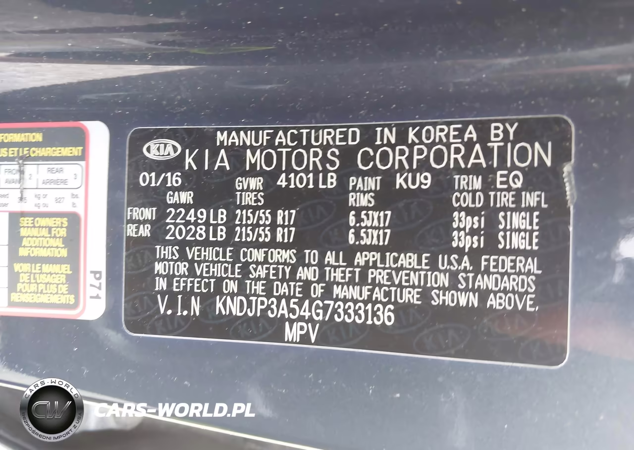 2016 Kia Soul + VIN:KNDJP3A54G7333136 - 9