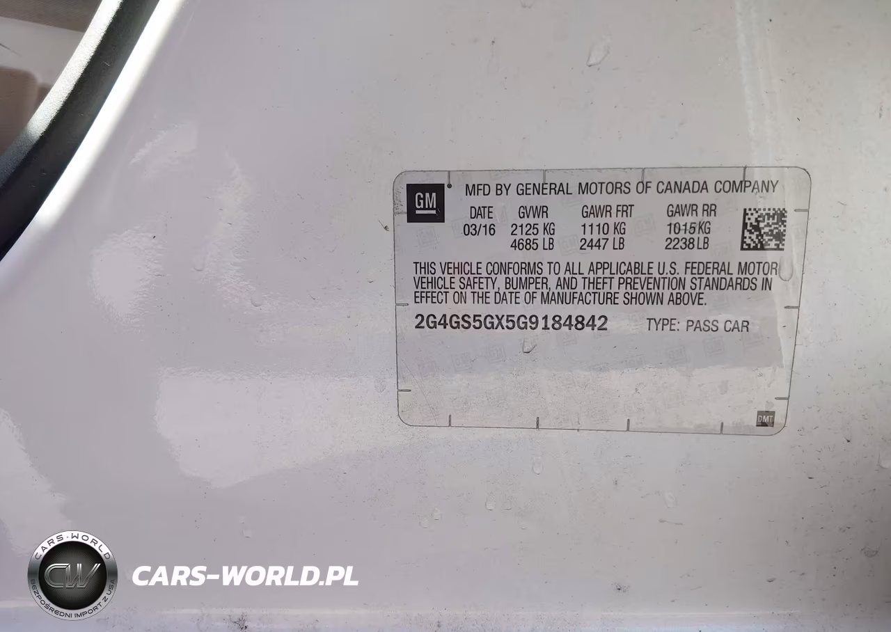 2016 Buick Regal Turbo Premium Ii VIN:2G4GS5GX5G9184842 - 9