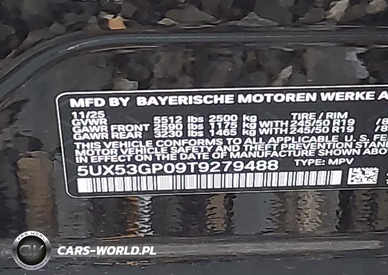 2026 BMW X3 30 xDrive VIN:5UX53GP09T9279488 - 9