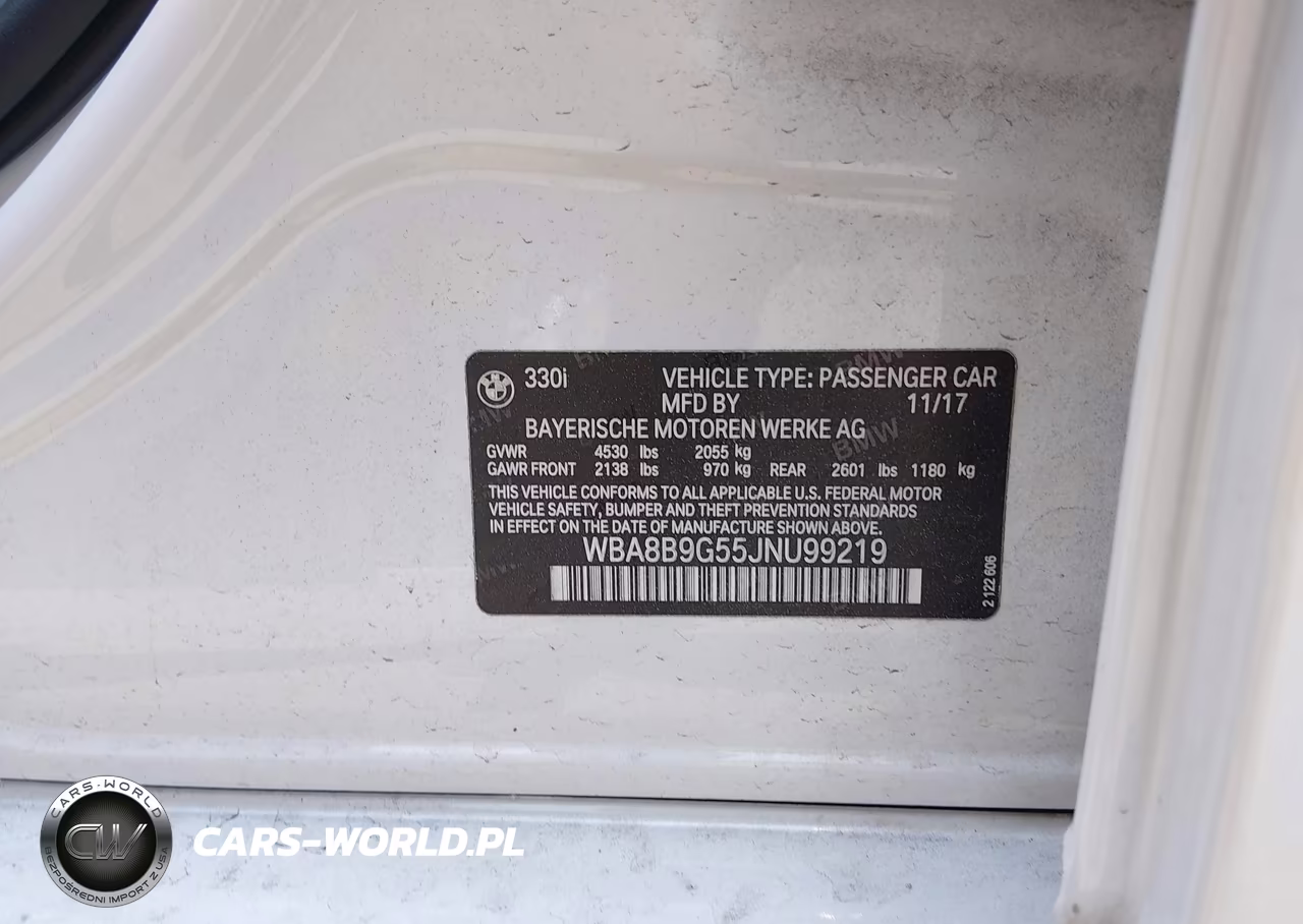 2018 BMW 330I VIN:WBA8B9G55JNU99219 - 9